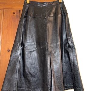 Vintage leather skirt
